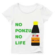 NO PONZU NO LIFE レディースTシャツ