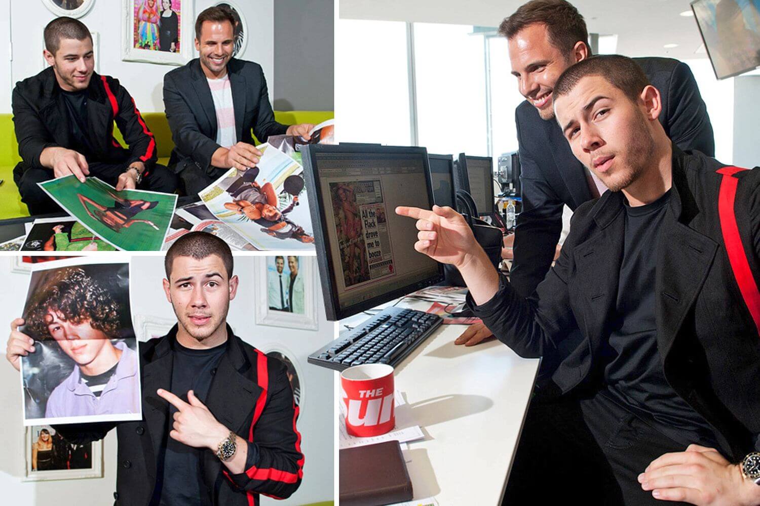 Nick Jonas pops into the office reveals hes been dating a certain superstars daughter 01