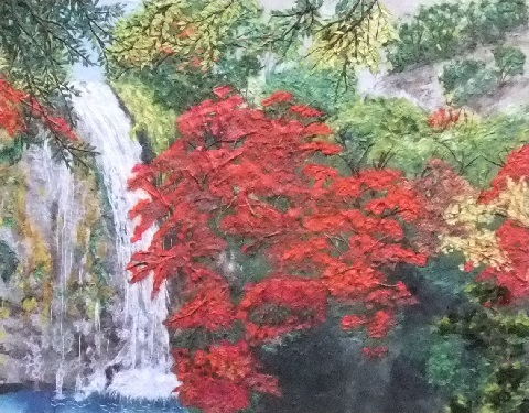 秋の箕面滝