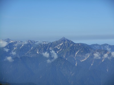 剣岳（白馬岳から、H28,8)
