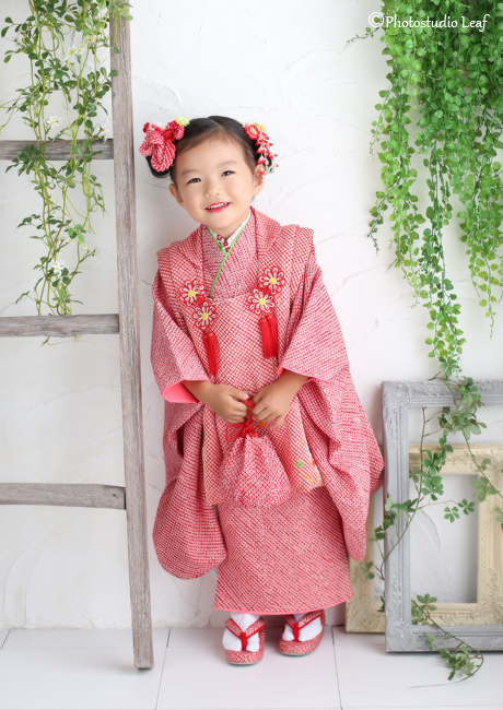 最上の品質な 七五三 正絹 総絞り 着物セット 7歳 鈴乃屋 