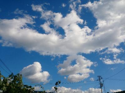 「３」の雲