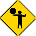 交通指導員の標識